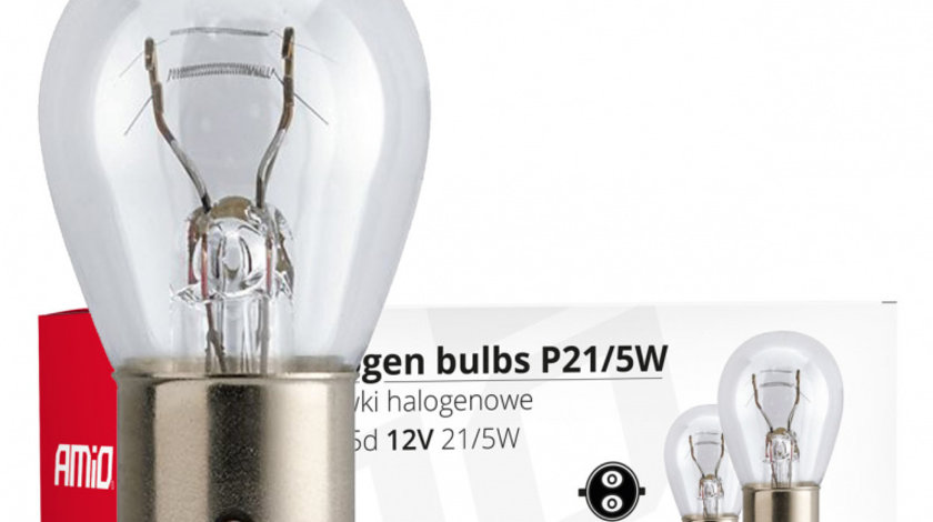 Becuri Cu Halogen P21/5w Bay15d 12v 21w/5w 10buc Amio 01488