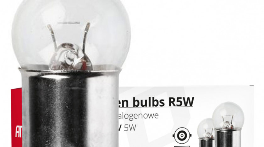 Becuri Cu Halogen R5w Ba15s 24v 10buc Amio 01003