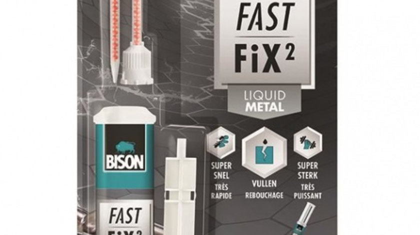 Bison Fast Fix Liquid Metal Adeziv Reparatie Bicomponent Rapid Si Puternic 10G 400057