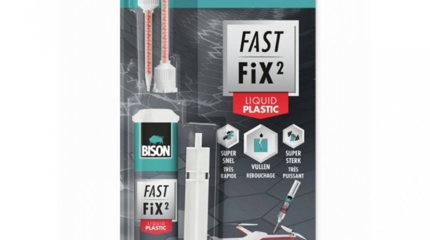 Bison Fast Fix Liquid Plastic Adeziv Reparatie Bicomponent Rapid Si Puternic 10G 400058