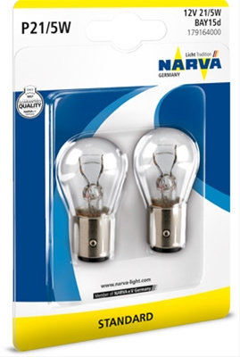 Blister 2 Becuri 12v21/5w Tip P21/5w Narva 179164000