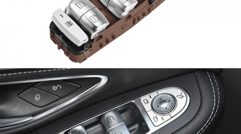 Bloc Comenzi Geamuri Compatibil Mercedes-Benz C-Class W205 2014→ A2059056811 Maro