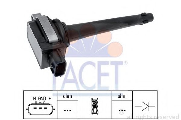 Bobina de inductie NISSAN X-TRAIL (T31) (2007 - 2013) FACET 9.6389 piesa NOUA