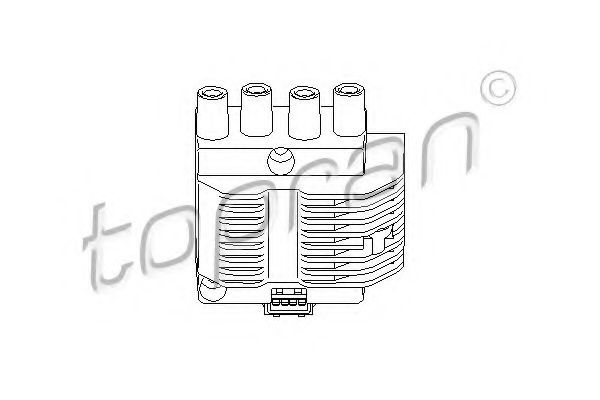 Bobina de inductie OPEL ASTRA G Hatchback (F48, F08) (1998 - 2009) TOPRAN 206 637 piesa NOUA