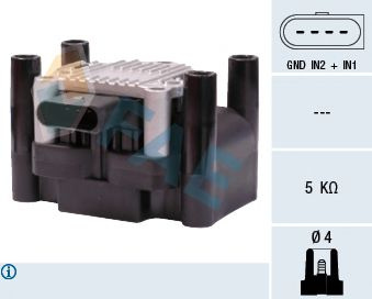 Bobina de inductie SKODA OCTAVIA II (1Z3) (2004 - 2013) FAE 80218 piesa NOUA