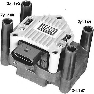 Bobina de inductie SKODA OCTAVIA II (1Z3) (2004 - 2013) BERU ZSE003 piesa NOUA