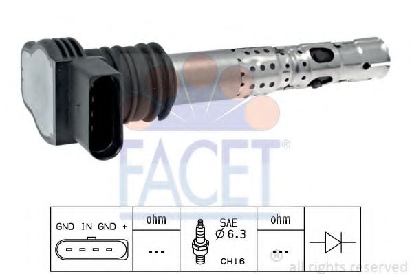 Bobina de inductie VW BORA (1J2) (1998 - 2005) FACET 9.6329 piesa NOUA