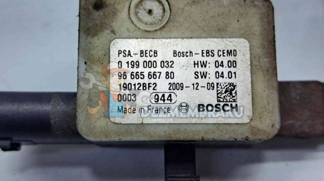 Borna baterie (-) Peugeot 207 (WA) [Fabr 2006-2012] 9666566780