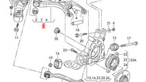 Brat bascula fuzeta dreapta spate Audi A4 B8 (8K) ...