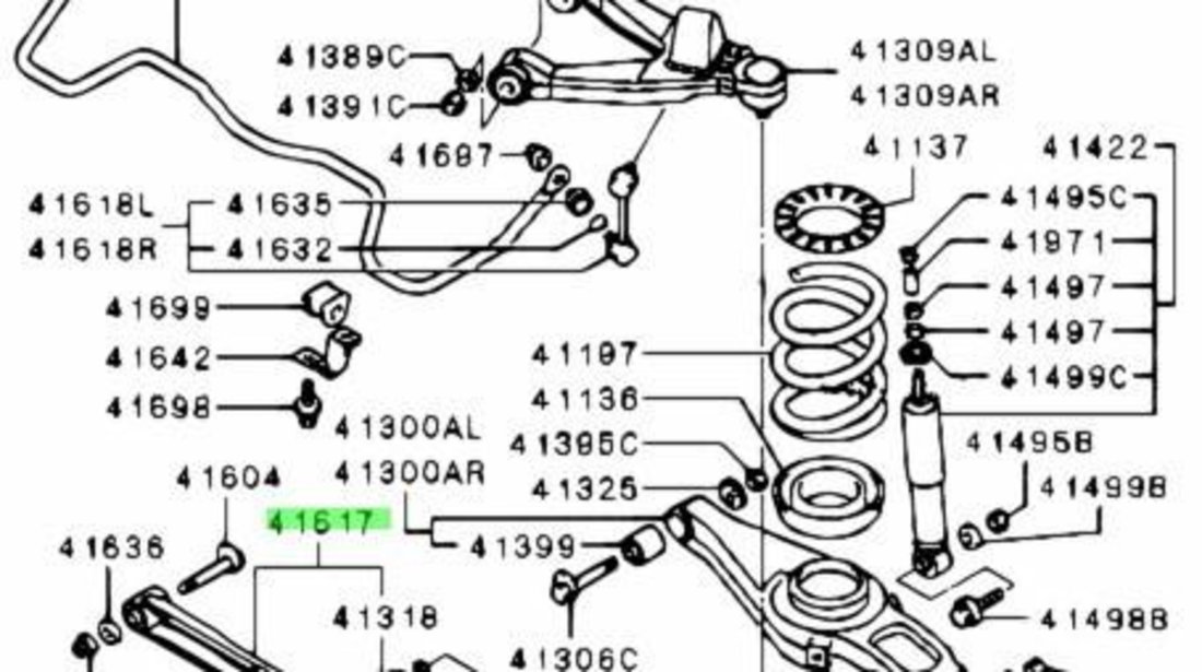 Brat spate stanga / dreapta Mitsubishi Pajero 4 (2006->)[V8_W,V9_W] 4117A025