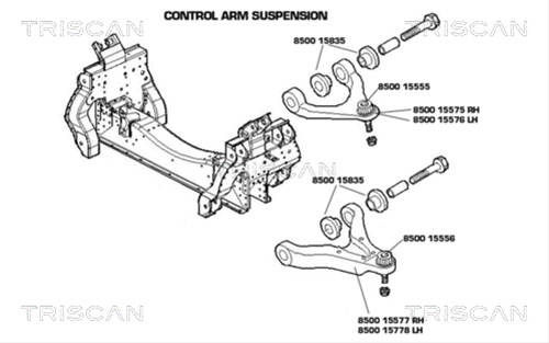 Brat, Suspensie Roata Triscan Iveco 8500 15577