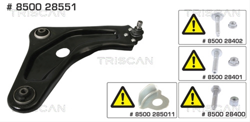 Brat, Suspensie Roata Triscan Peugeot 8500 28551