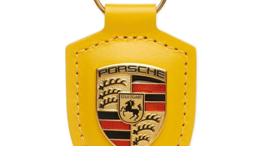 Breloc Cheie Porsche Galben
