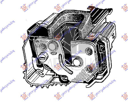 Broasca/Incuietoare Usa Centru Dreapta Citroen Nemo 2008 2009 2010 2011 2012 2013 2014 2015 2016 201...