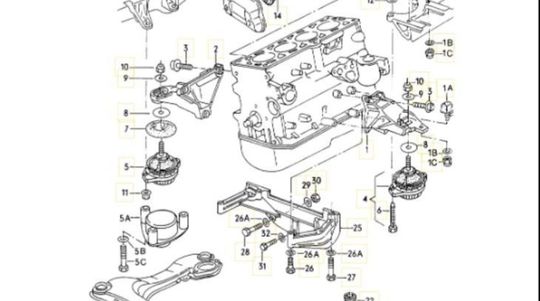 Bucsa jug Audi AUDI 90 (81, 85, B2) 1984-1987 1001990022