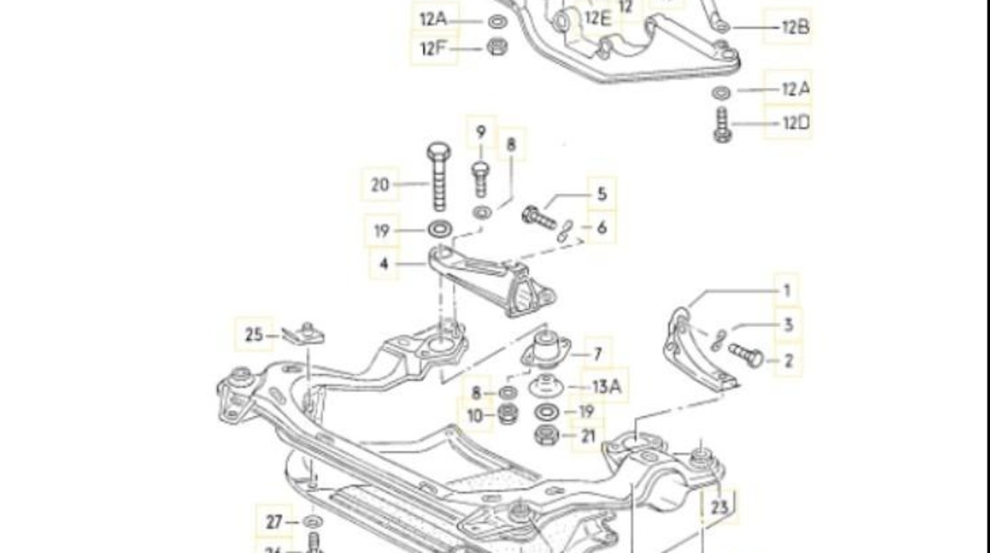 Bucsa jug motor Audi AUDI V8 (44_, 4C_) 1988-1994 04990