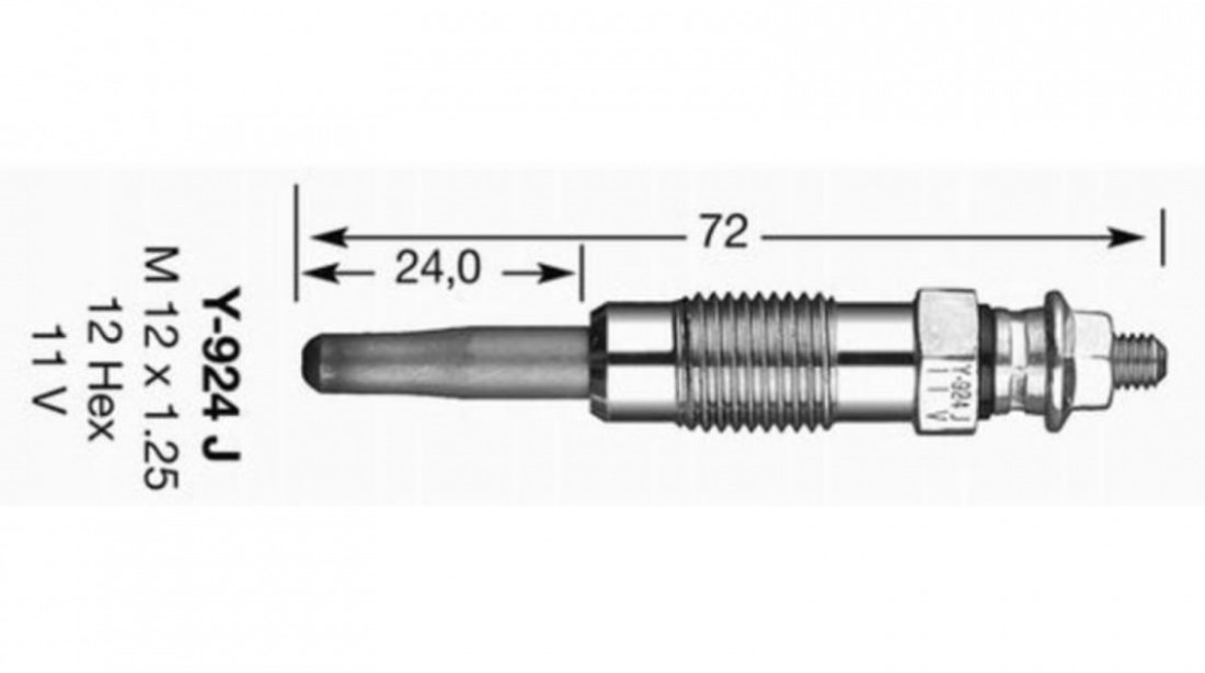 Bujie incandescenta Alfa Romeo 164 (1987-1998) [164] #2 0001598101