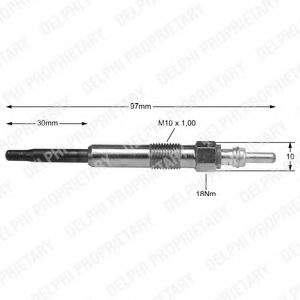 Bujie incandescenta AUDI A2 (8Z0) (2000 - 2005) DELPHI HDS361 piesa NOUA