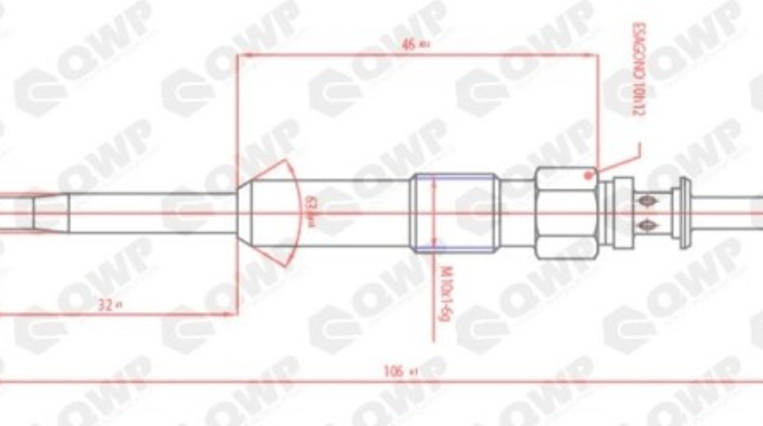 Bujie incandescenta BMW Seria 7 (E38) (1994 - 2001) QWP WGP112 piesa NOUA