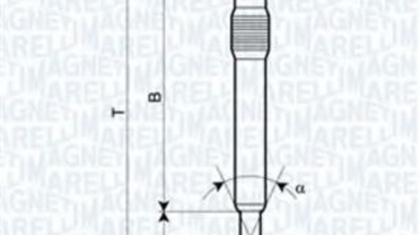 Bujie incandescenta CITROEN C5 II Break (RE) (2004 - 2016) MAGNETI MARELLI 062900001304 piesa NOUA