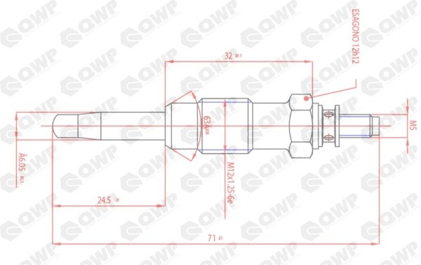 Bujie incandescenta CITROEN XSARA (N1) (1997 - 2005) QWP WGP109 piesa NOUA