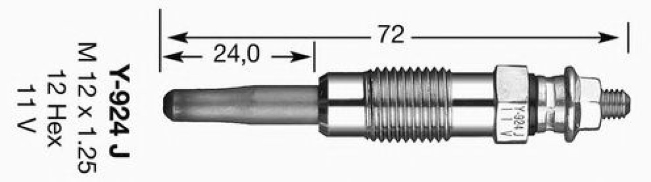 Bujie incandescenta FIAT ALBEA (178) (1996 - 2009) NGK 7906 piesa NOUA