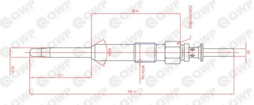 Bujie incandescenta LAND ROVER FREELANDER (LN) (1998 - 2006) QWP WGP112 piesa NOUA