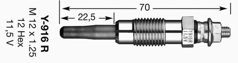 Bujie incandescenta MERCEDES C-CLASS (W202) (1993 - 2000) NGK 2785 piesa NOUA