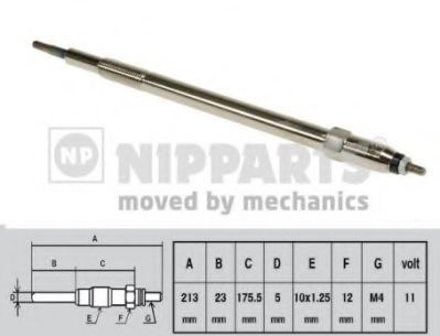 Bujie incandescenta NISSAN INTERSTAR bus (X70) (2002 - 2016) NIPPARTS J5711027 piesa NOUA