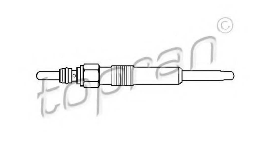 Bujie incandescenta OPEL MOVANO Combi (J9) (1998 - 2010) TOPRAN 107 119 piesa NOUA