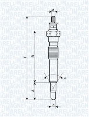 Bujie incandescenta OPEL VECTRA B Combi (31) (1996 - 2003) MAGNETI MARELLI 062900092304 piesa NOUA