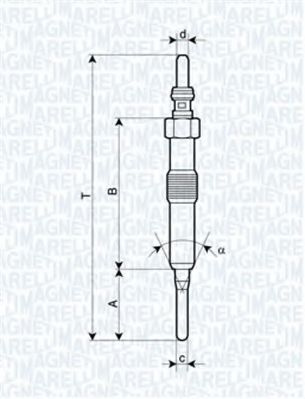 Bujie incandescenta RENAULT FLUENCE (L30) (2010 - 2016) MAGNETI MARELLI 062900089304 piesa NOUA