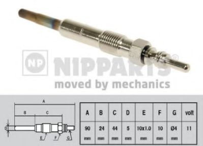 Bujie incandescenta RENAULT SCENIC I (JA0/1) (1999 - 2003) NIPPARTS J5715014 piesa NOUA