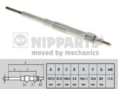 Bujie incandescenta SUBARU LEGACY IV Combi (BL, BP, B13) (2003 - 2016) NIPPARTS N5717000 piesa NOUA