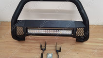 BULLBAR CU LED BAR TOYOTA HILUX REVO 2016-2024 BK ...