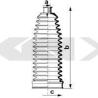 Burduf cauciuc, directie AUDI Q7 (4L) (2006 - 2015) SPIDAN 84078 piesa NOUA