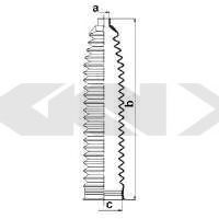 Burduf cauciuc, directie OPEL CORSA C (F08, F68) (2000 - 2009) SPIDAN 83993 piesa NOUA