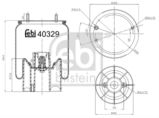 Burduf, Suspensie Pneumatica Febi Bilstein 40329