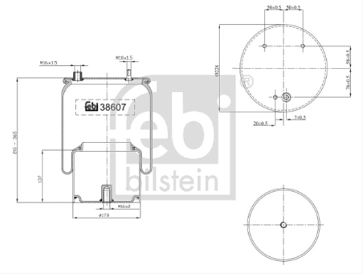 Burduf, Suspensie Pneumatica Febi Bilstein Daf 38607