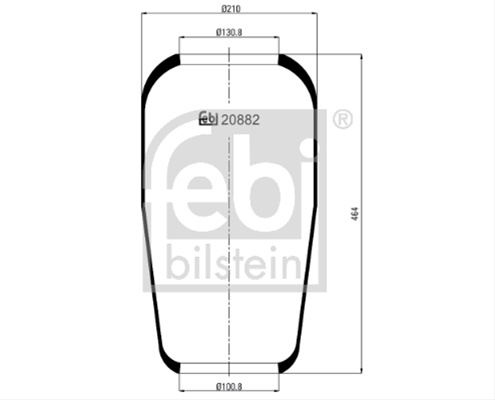 Burduf, Suspensie Pneumatica Febi Bilstein Evobus 20882