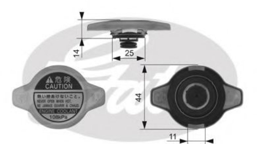 Buson,radiator HONDA ACCORD VI Hatchback (CH) (1999 - 2002) GATES RC134 piesa NOUA