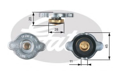 Buson,radiator HONDA CIVIC VII Hatchback (EU, EP, EV) (1999 - 2006) GATES RC133 piesa NOUA