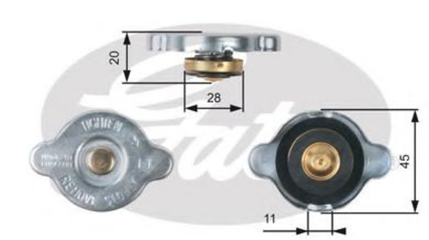 Buson,radiator HYUNDAI MATRIX (FC) (2001 - 2010) GATES RC133 piesa NOUA