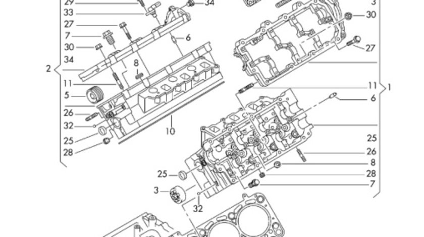 Buson umplere ulei motor 2.7 TDI Audi A4 B8 CGKA 2009 2010 2011 2012 OEM 059103482D