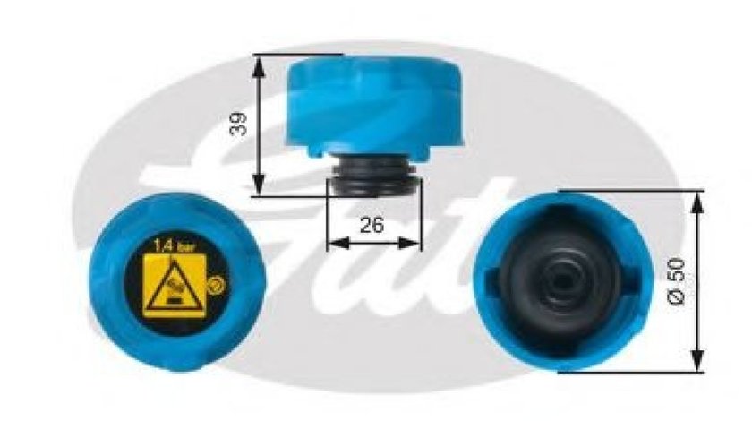 Buson,vas expansiune FORD KA (RU8) (2008 - 2016) GATES RC216 piesa NOUA