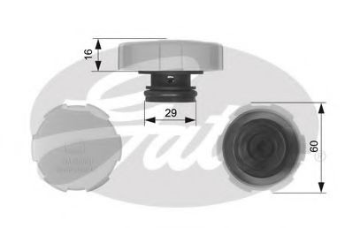 Buson,vas expansiune SAAB 9-3 Combi (YS3F) (2005 - 2016) GATES RC231 piesa NOUA