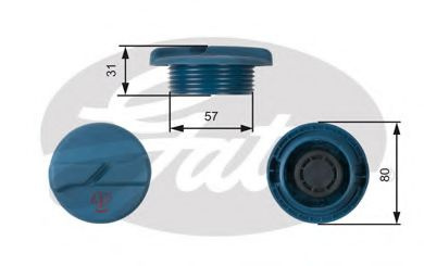 Buson,vas expansiune SEAT INCA (6K9) (1995 - 2003) GATES RC234 piesa NOUA