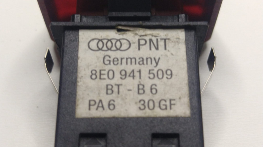 Buton Avarie, cod 8E0941509 8E0941509 Audi A4 B6 [2000 - 2005]