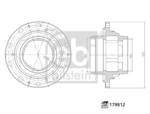 Butuc Roata Febi Iveco 179812