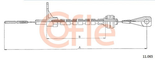 Cablu acceleratie (11065 COFLE) VW